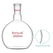 StonyLab Single Neck Flat Bottom Flask heavy duty chemical processing configuration