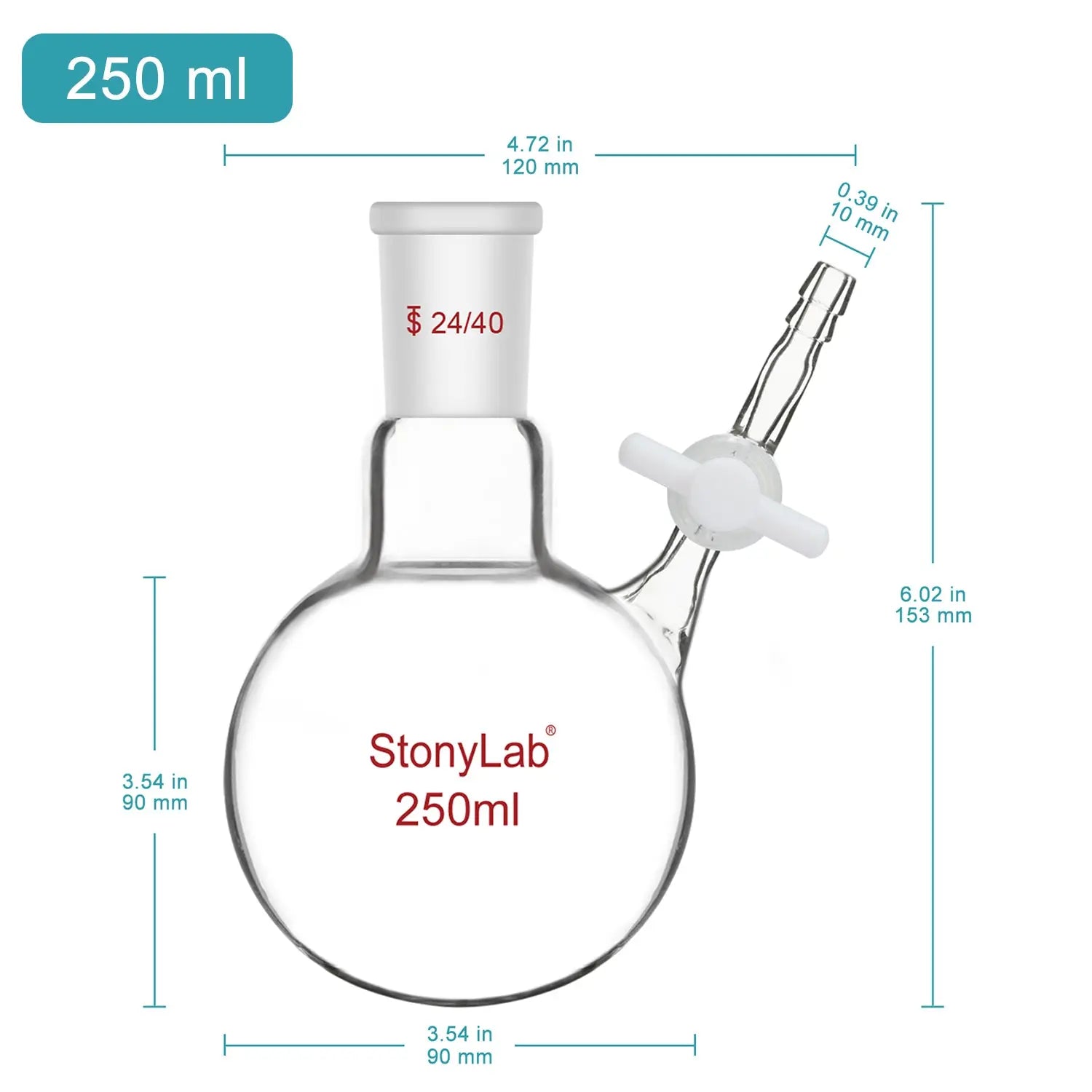 Single-Neck Reaction Flask, 50-1000ml Flasks - Round Bottom