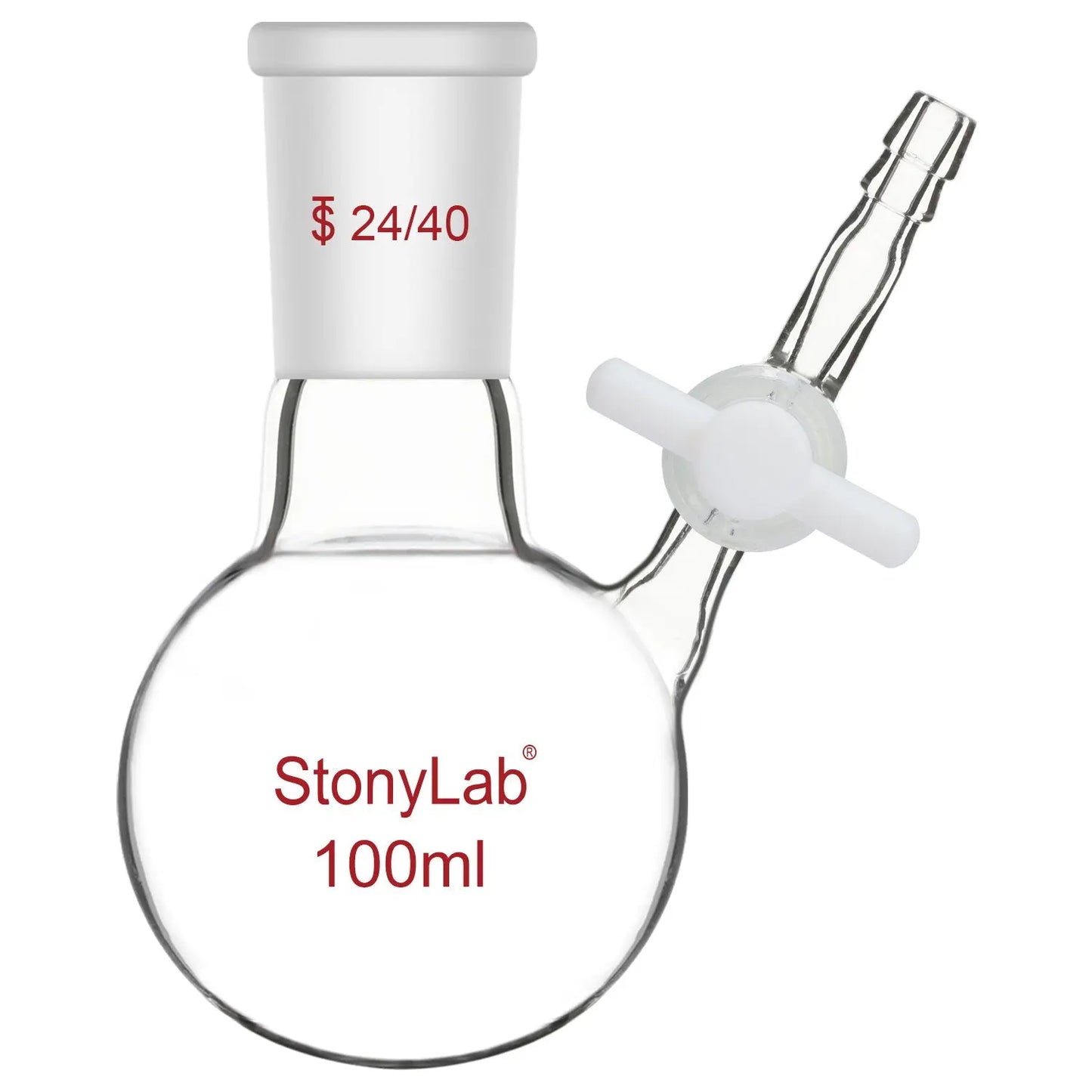 Single-Neck Reaction Flask, 50-1000ml Flasks - Round Bottom 100-ml