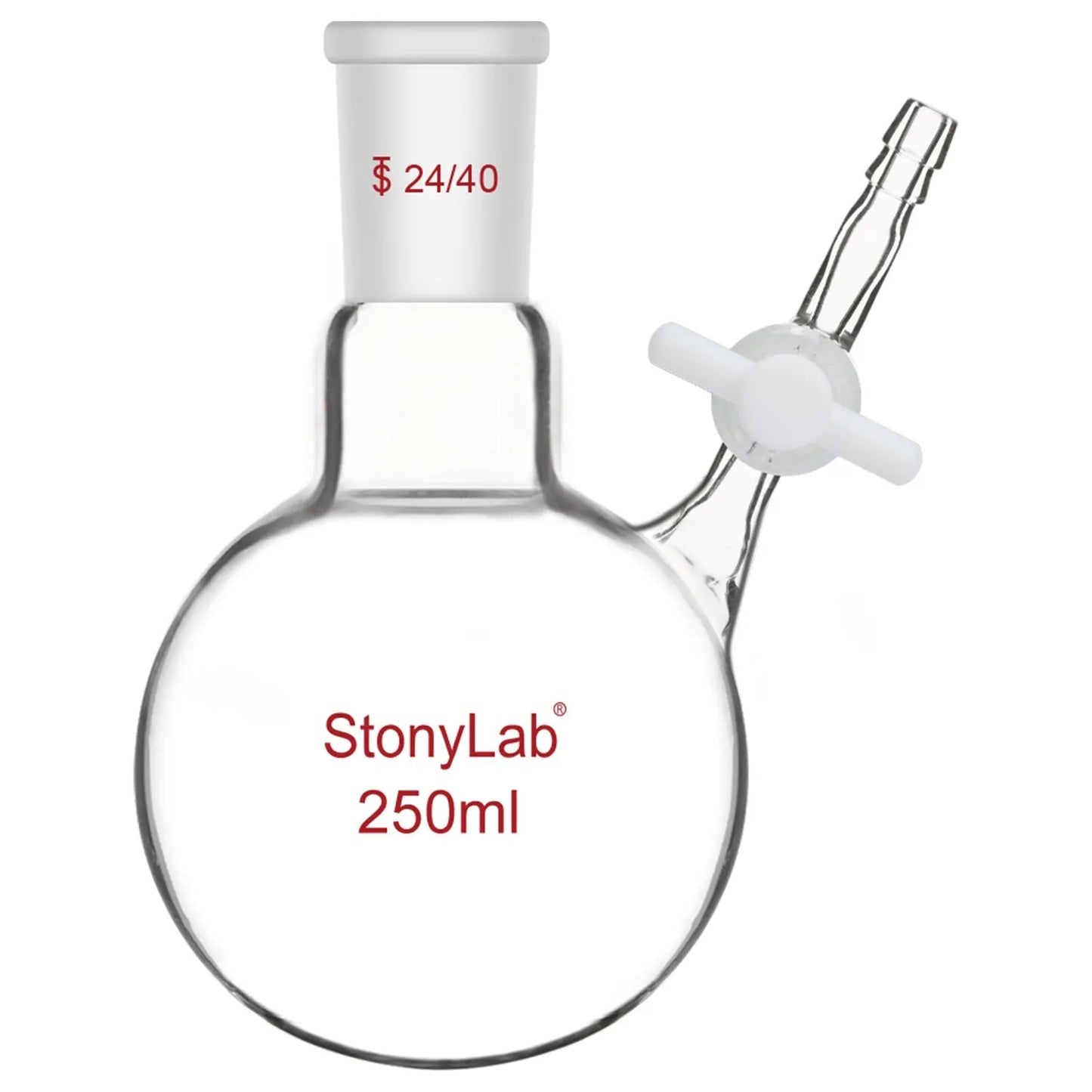 Single-Neck Reaction Flask, 50-1000ml Flasks - Round Bottom 250-ml