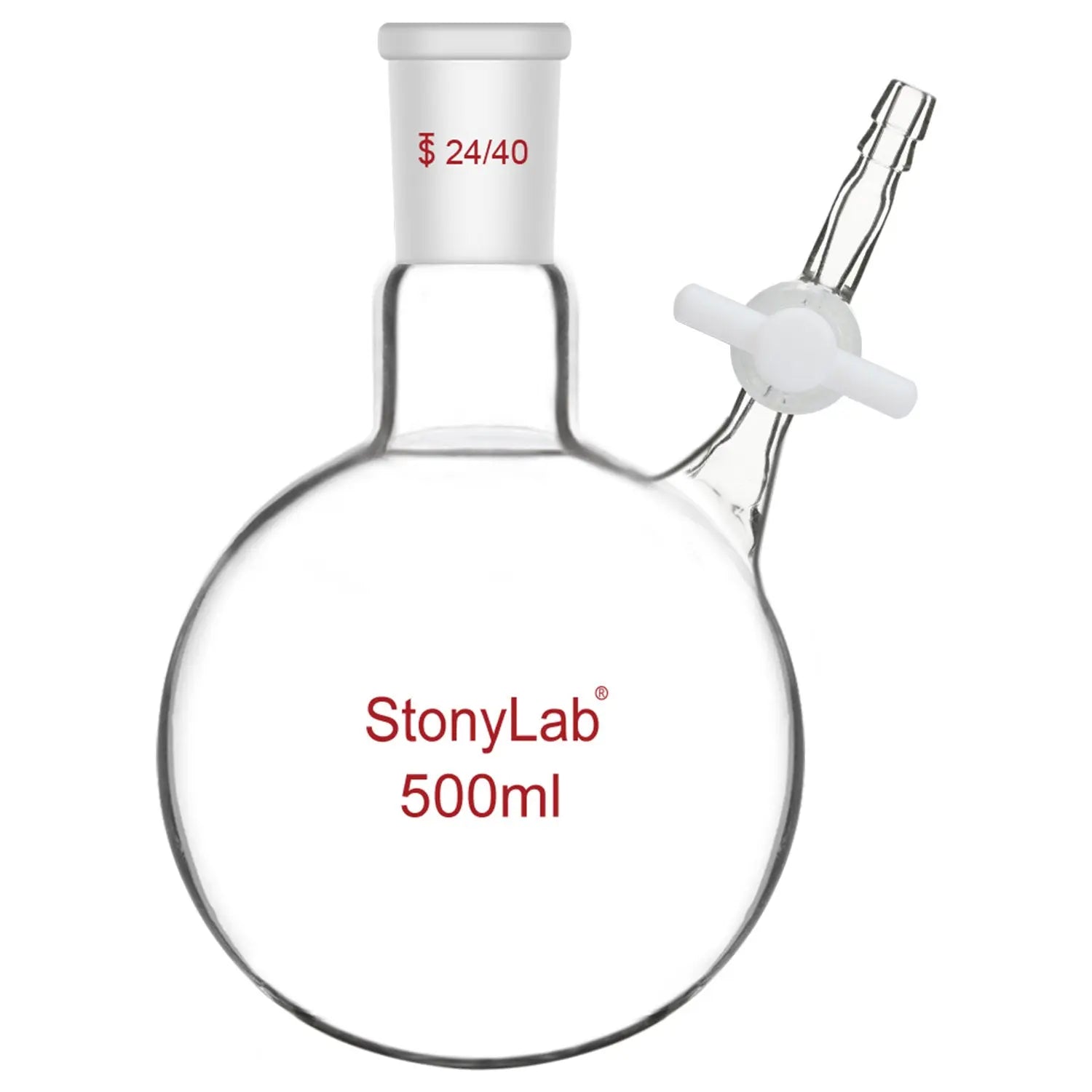 Single-Neck Reaction Flask, 50-1000ml Flasks - Round Bottom 500-ml