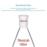 StonyLab Single Neck Recovery Flask heavy duty chemical processing configuration