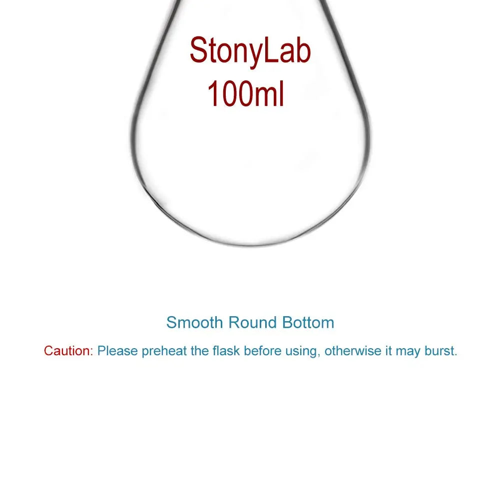 Alternative angle showing underlying build quality of StonyLab Single Neck Recovery Flask