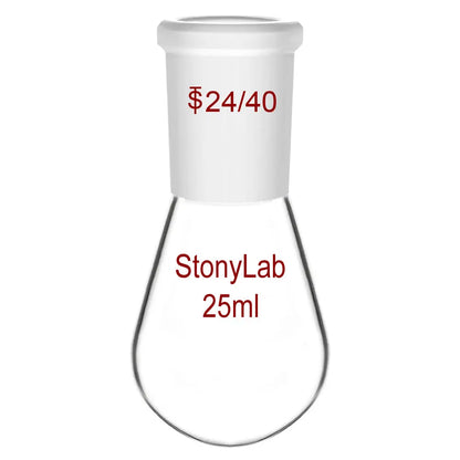 Single Neck Recovery Flask, 10-2000 ml - StonyLab Flasks - Recovery 25-ml