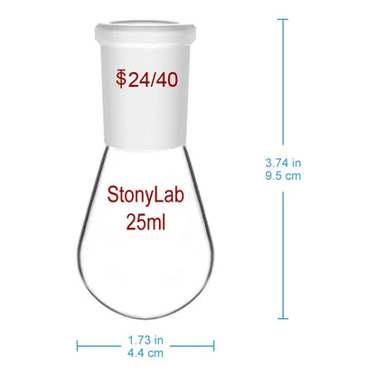 Single Neck Recovery Flask, 10-2000 ml - StonyLab Flasks - Recovery 