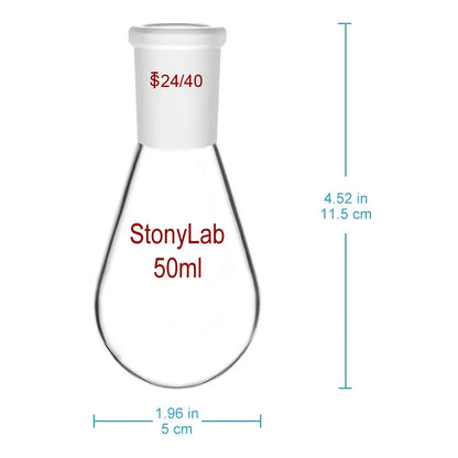 Single Neck Recovery Flask, 10-2000 ml - StonyLab Flasks - Recovery 