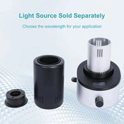 Single-position photoreactor with interchangeable light source, 250–360 nm UV or 365–950 nm Visible-NIR StonyLab