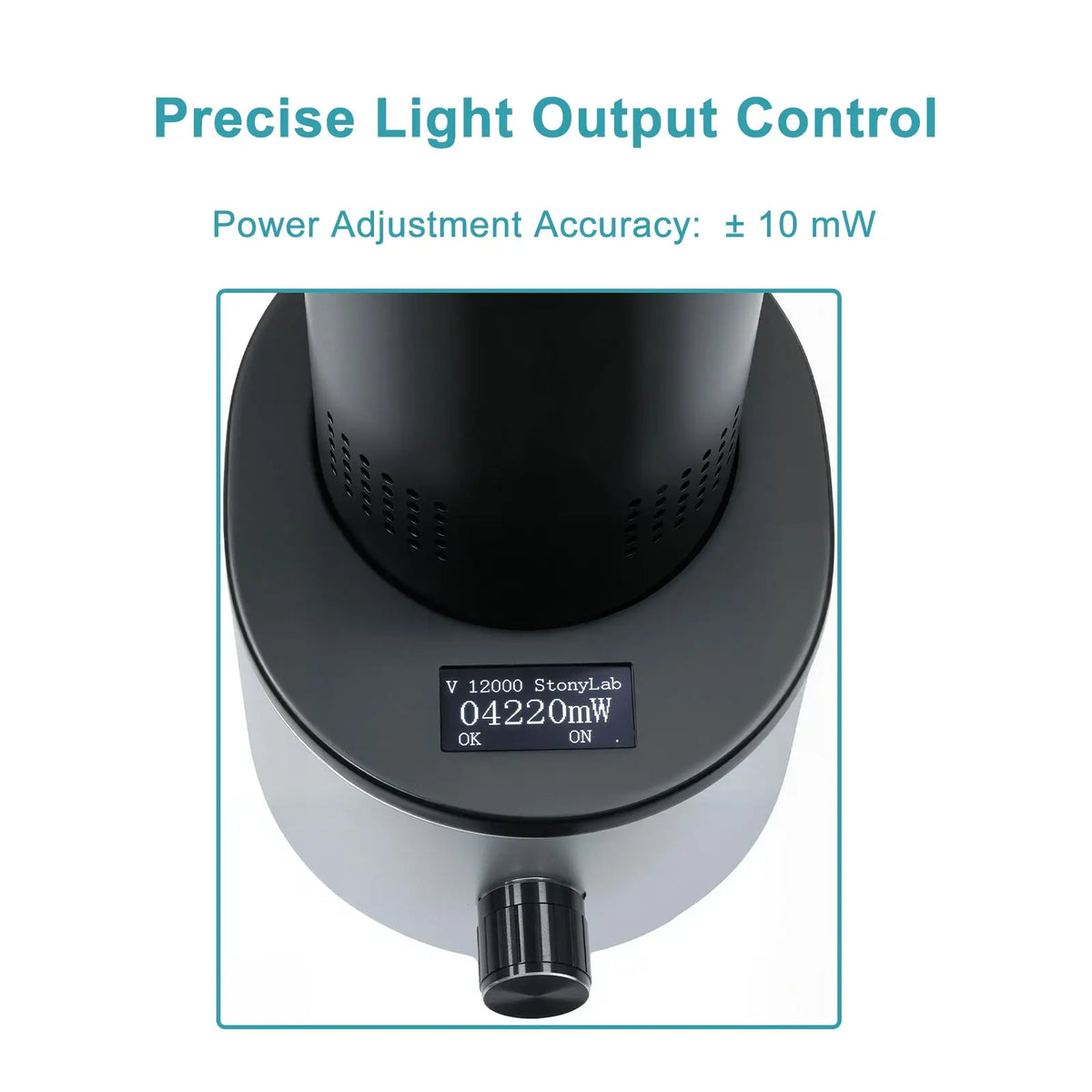 Single-position photoreactor with interchangeable light source, 250–360 nm UV or 365–950 nm Visible-NIR StonyLab