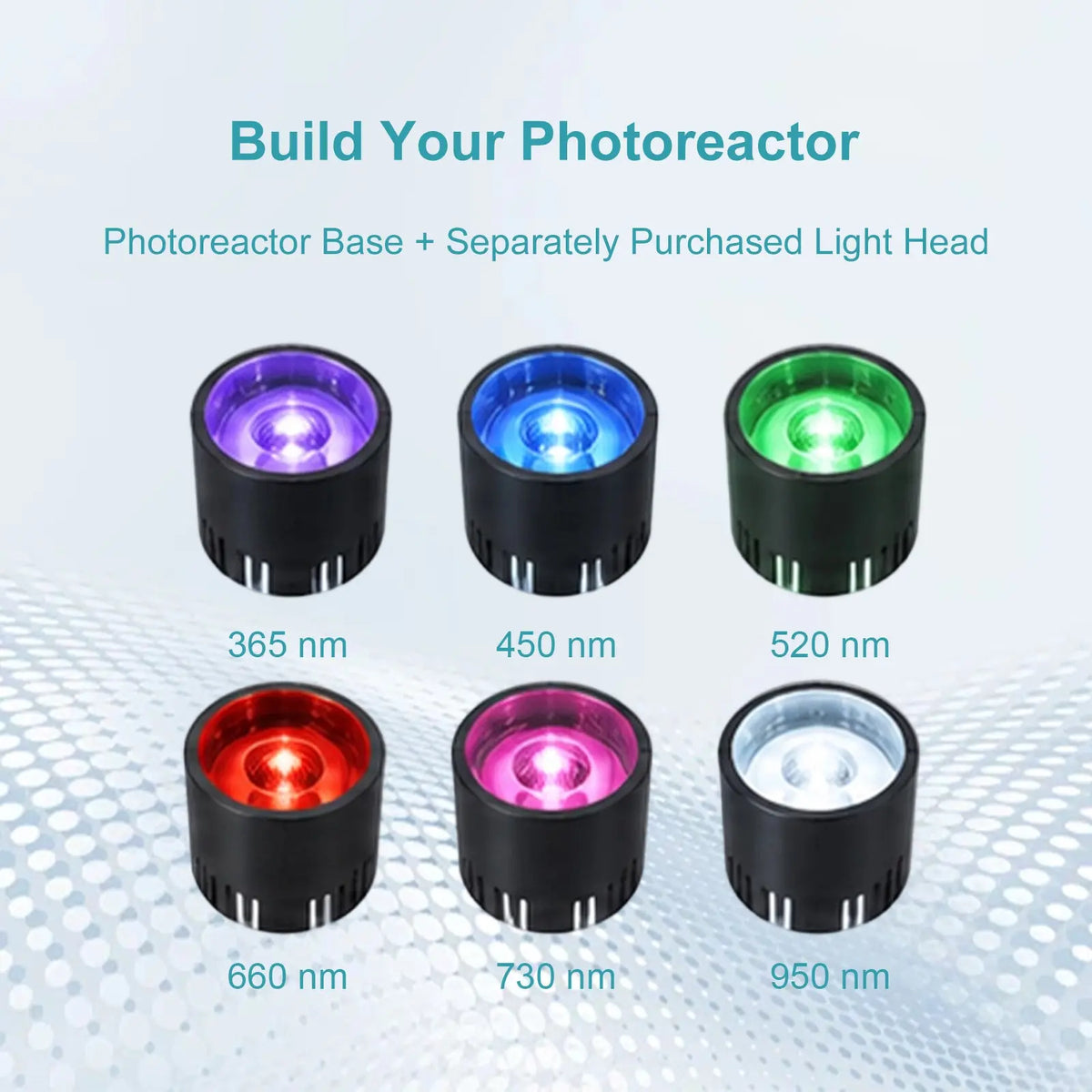 Single-position photoreactor with interchangeable light source, 250–360 nm UV or 365–950 nm Visible-NIR StonyLab