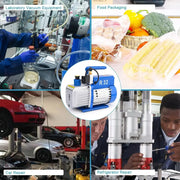 Comprehensive product view and setup components for StonyLab Single-Stage Rotary Vane Vacuum Pump