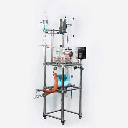 Single or Dual Jacketed Reactor Systems, Glass Reactor 10L Reactors - Glass