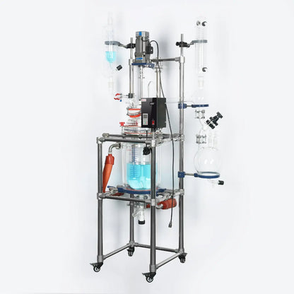 Single or Dual Jacketed Reactor Systems, Glass Reactor 10L Reactors - Glass