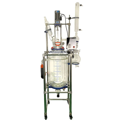 Single or Dual Jacketed Reactor Systems, Glass Reactor 50L - StonyLab Reactors - Glass 