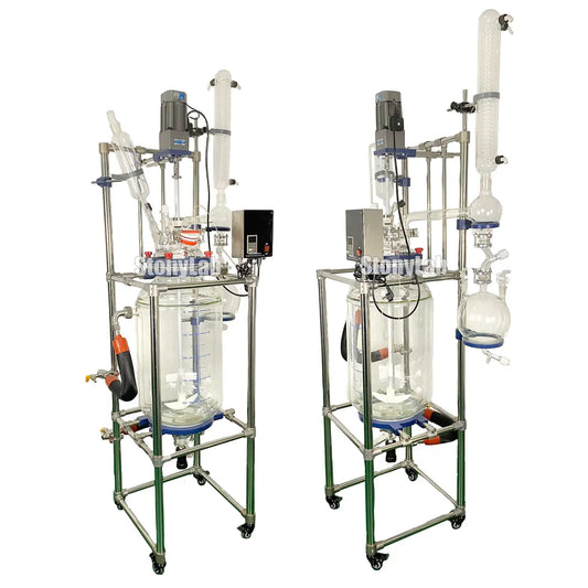 Single or Dual Jacketed Reactor Systems, Glass Reactor 50L - StonyLab Reactors - Glass 