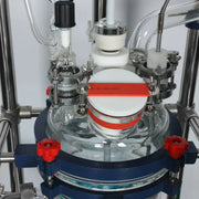 Alternative angle showing underlying build quality of StonyLab 5L Jacketed Glass Reactor System for Laboratory Research and Chemical Synthesis