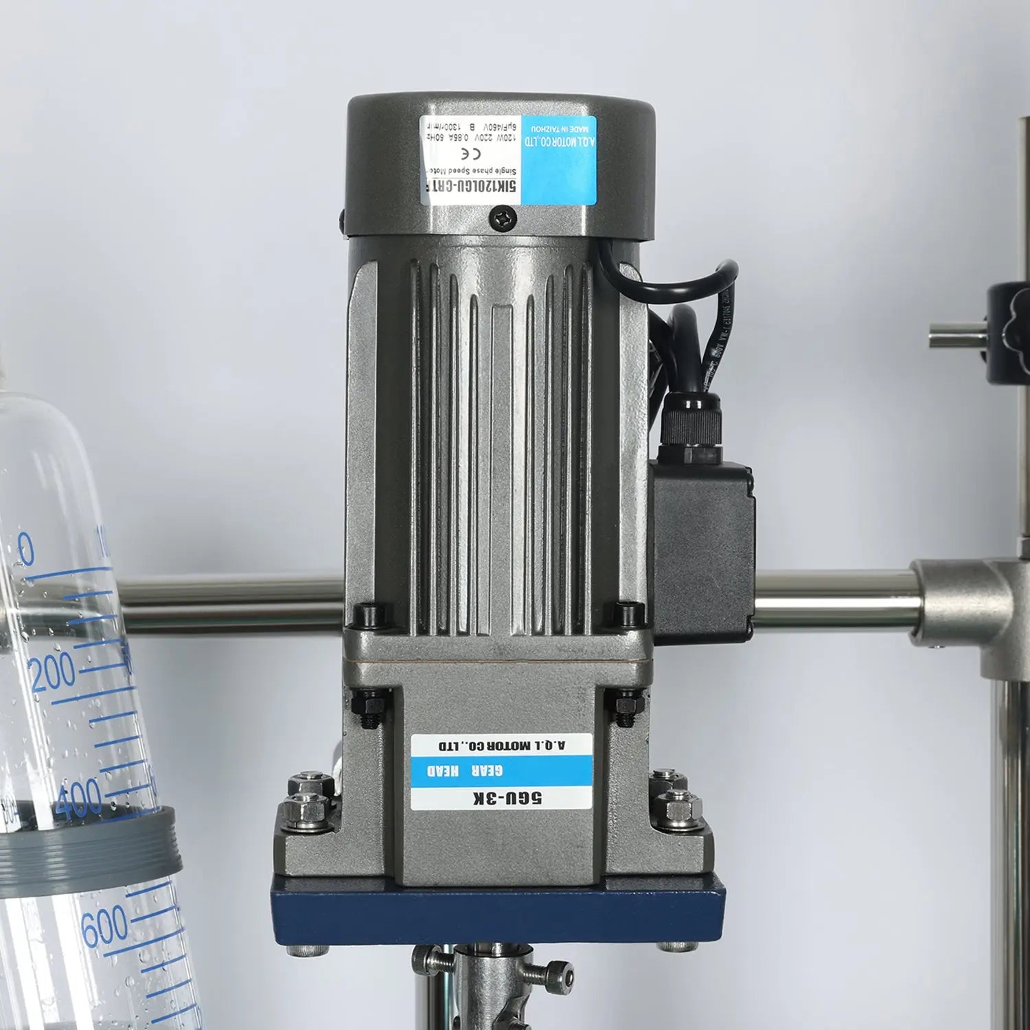 Comprehensive product view and setup components for StonyLab 5L Jacketed Glass Reactor System for Laboratory Research and Chemical Synthesis