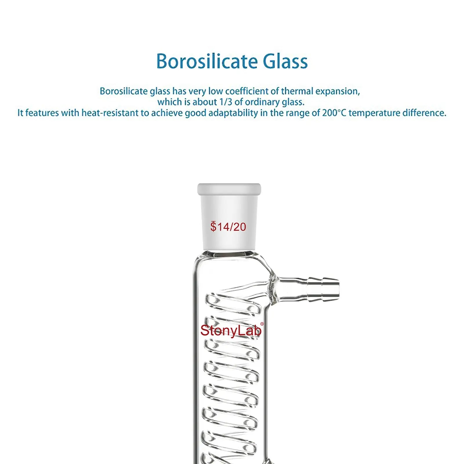 StonyLab Graham Condenser heavy duty chemical processing configuration