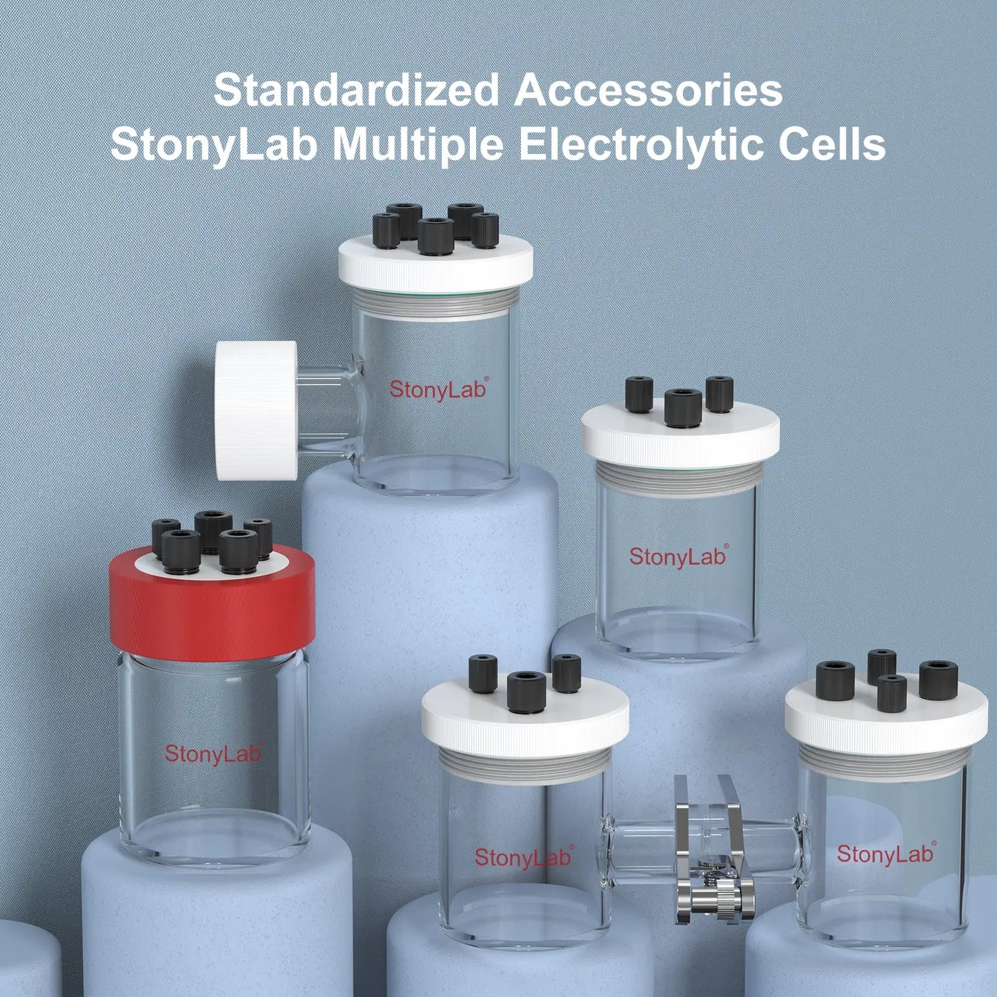 Small Hole Gas Knob, 5 Pack – for Electrochemical Cell Accessories