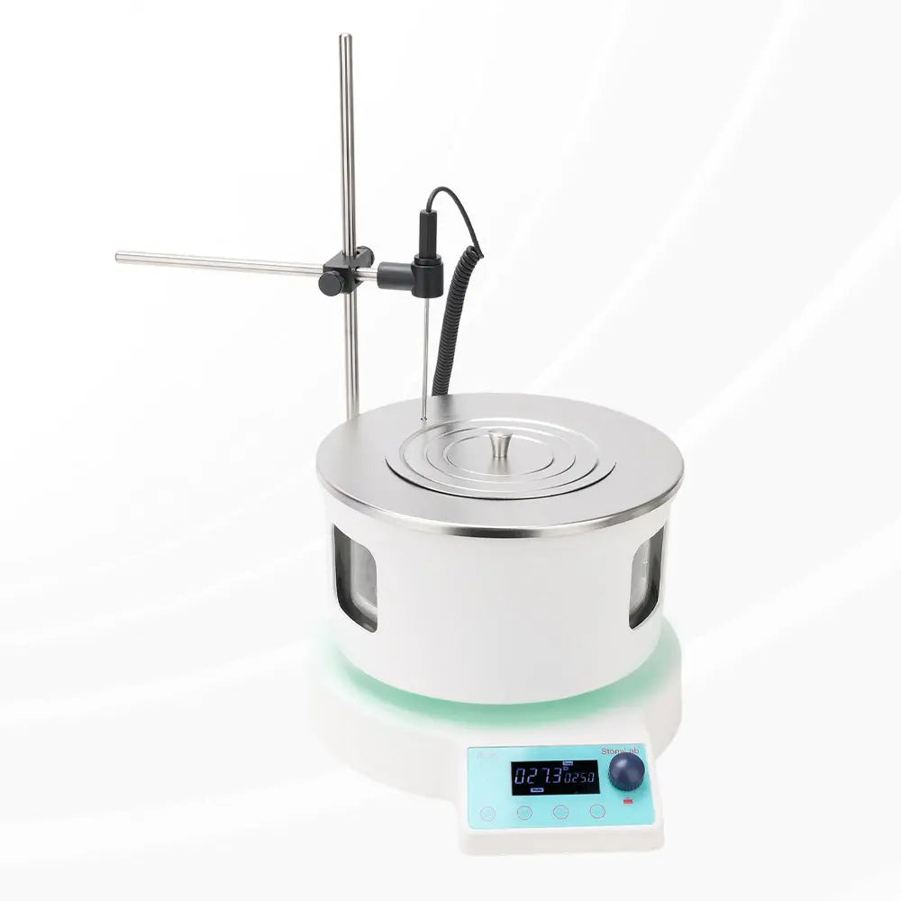 Internal heating chamber and shelving configuration of StonyLab Smart Stir Water Bath