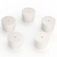 Solid Rubber Stoppers with Single Hole,5PK-6 Stoppers 5PK-8