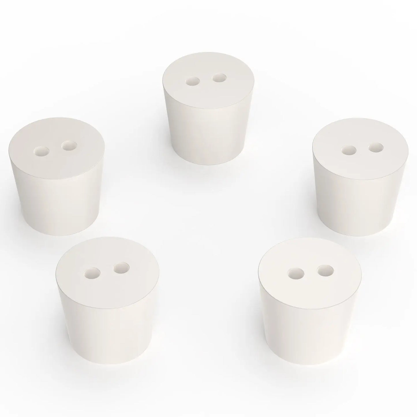 Solid Rubber Stoppers, 5 pack Stoppers 6