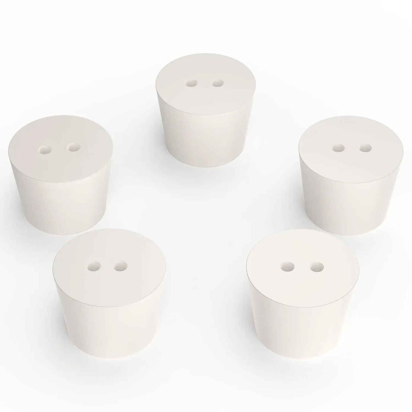 Solid Rubber Stoppers, 5 pack Stoppers 8