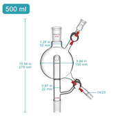 Close-up view showing the precise design and material of StonyLab Solvent Still Head 500?ml