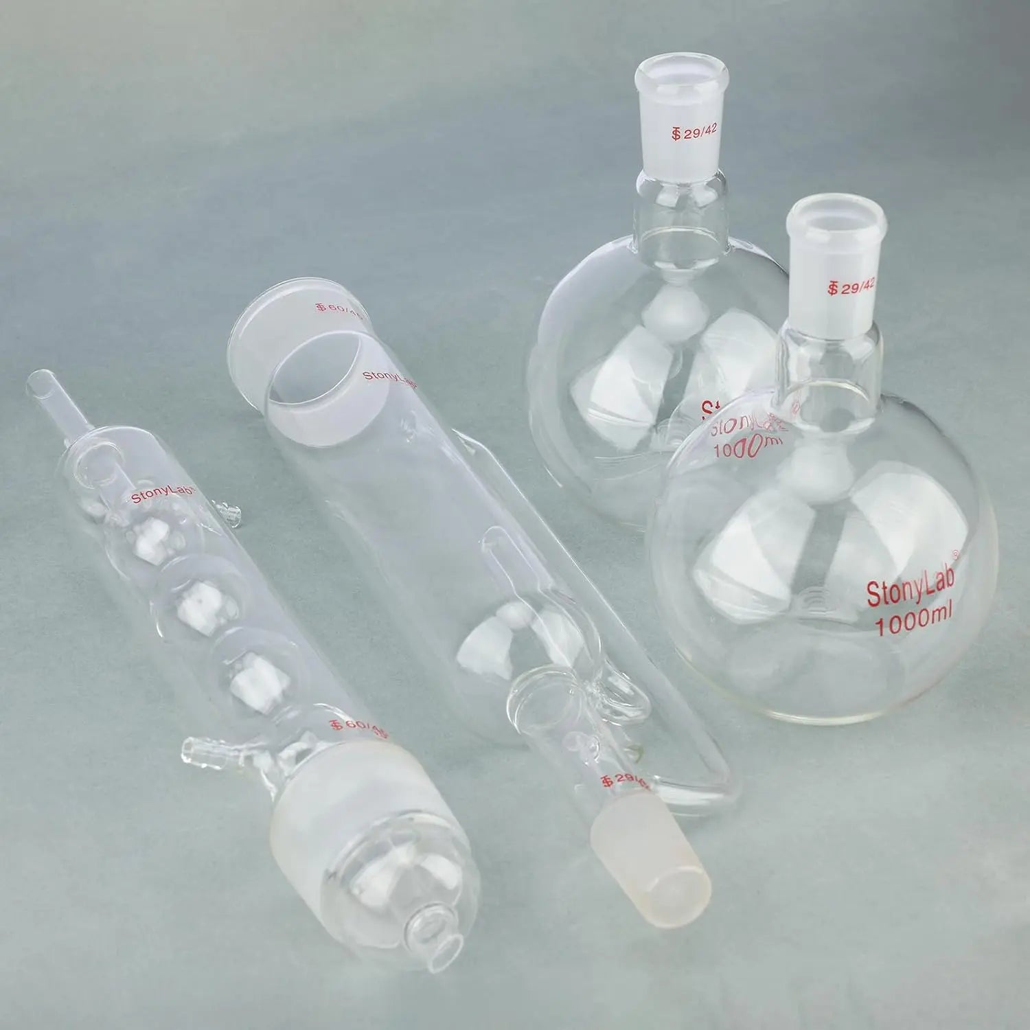 Comprehensive product view and setup components for StonyLab Soxhlet Extractor Set