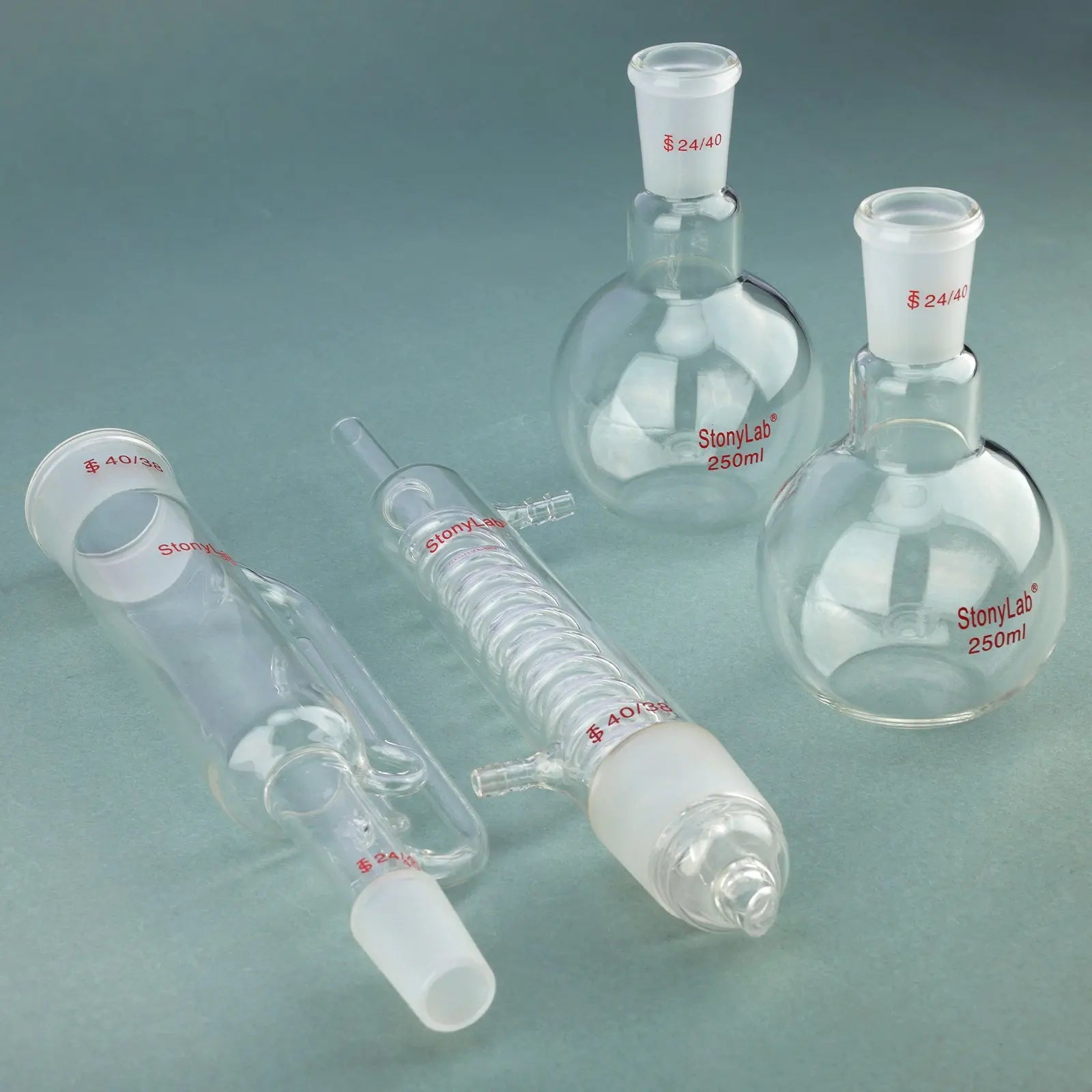 Comprehensive product view and setup components for StonyLab Soxhlet Extractor Set