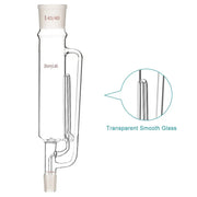 Side view and dimensional layout of the durable StonyLab Soxhlet Type Extraction Chamber