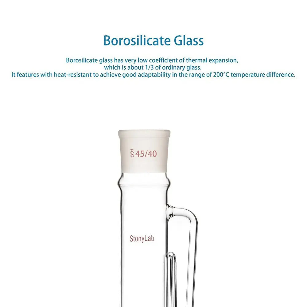 StonyLab Soxhlet Type Extraction Chamber heavy duty chemical processing configuration