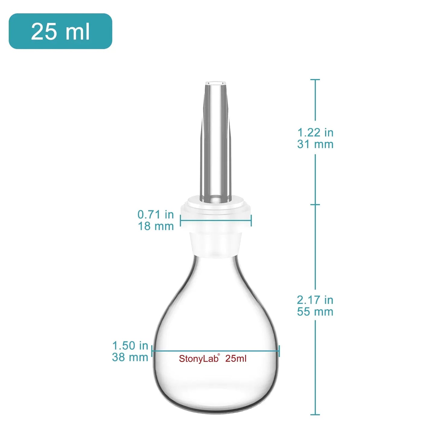 Specific Gravity Bottle, 25 ml Bottles-Specific Gravity Bottles