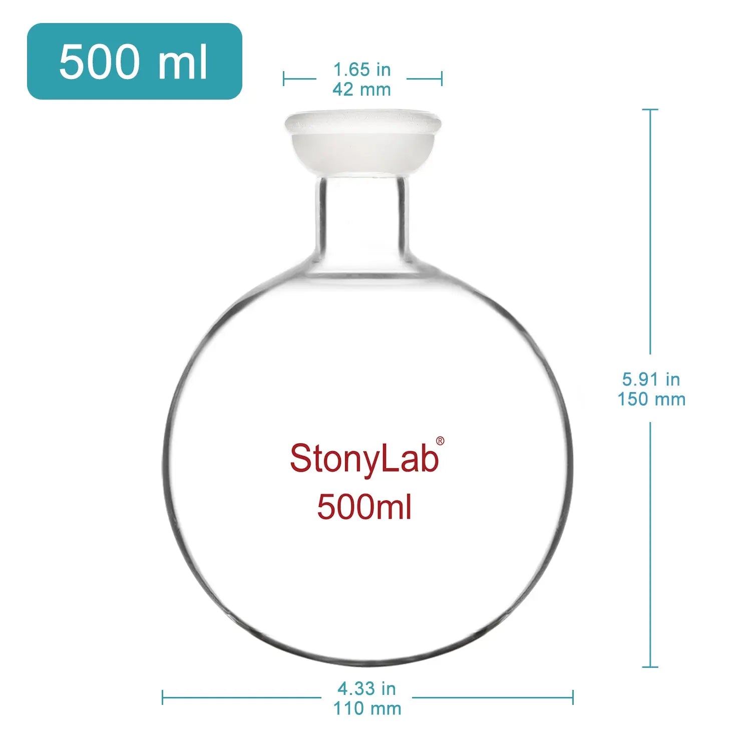Rotating Collection Flask Rotary Evaporator Collection Flasks-High Borosilicate Glass - StonyLab