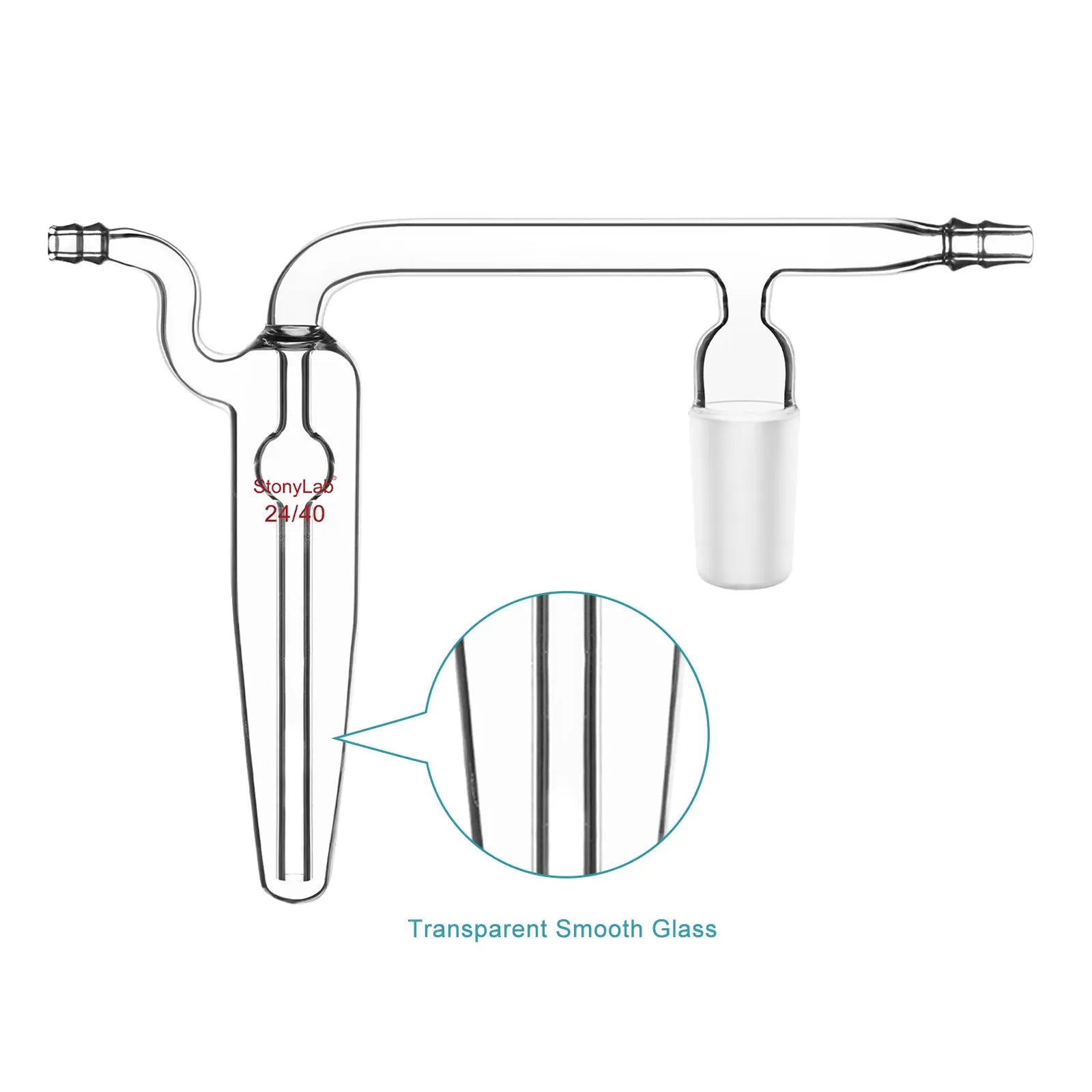 Spherical Oil Bubbler, 24/40 Joint, 10 mm Hose Connection Bottles-Bottle Bubblers