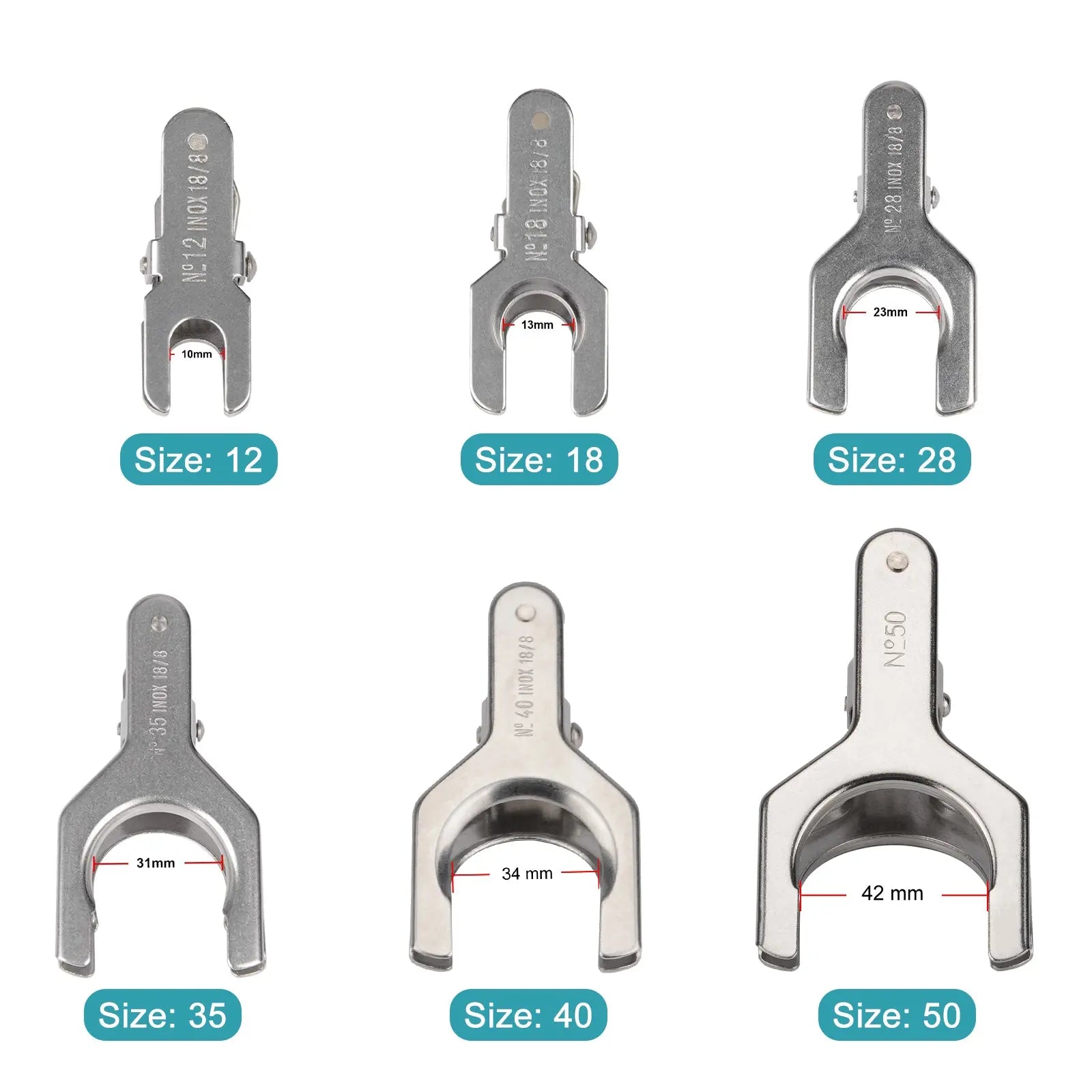 Close-up view showing the precise design and material of StonyLab Spherical Pinch Clamp