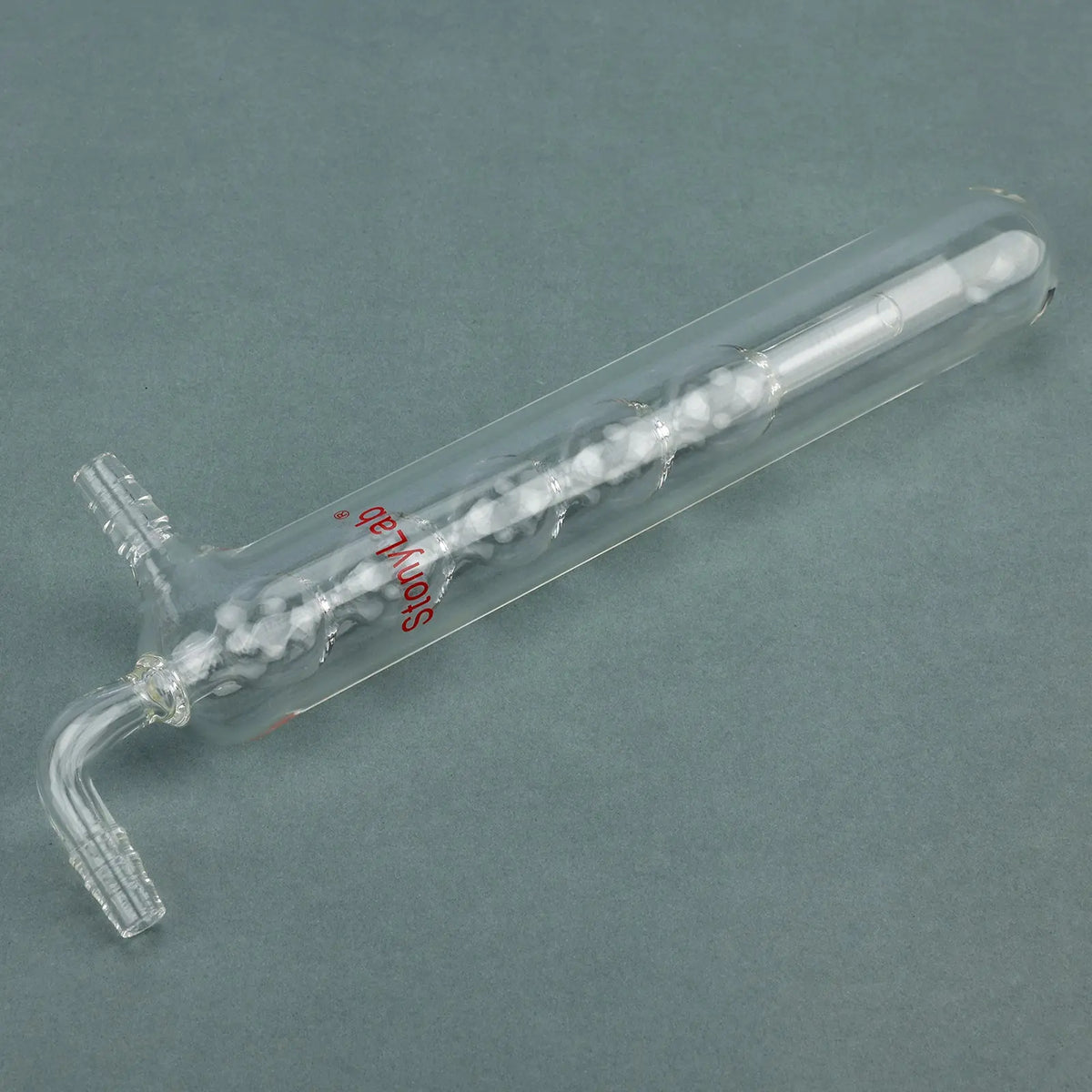 Alternative angle showing underlying build quality of StonyLab Spherical Vacuum Cold Trap Bubbler