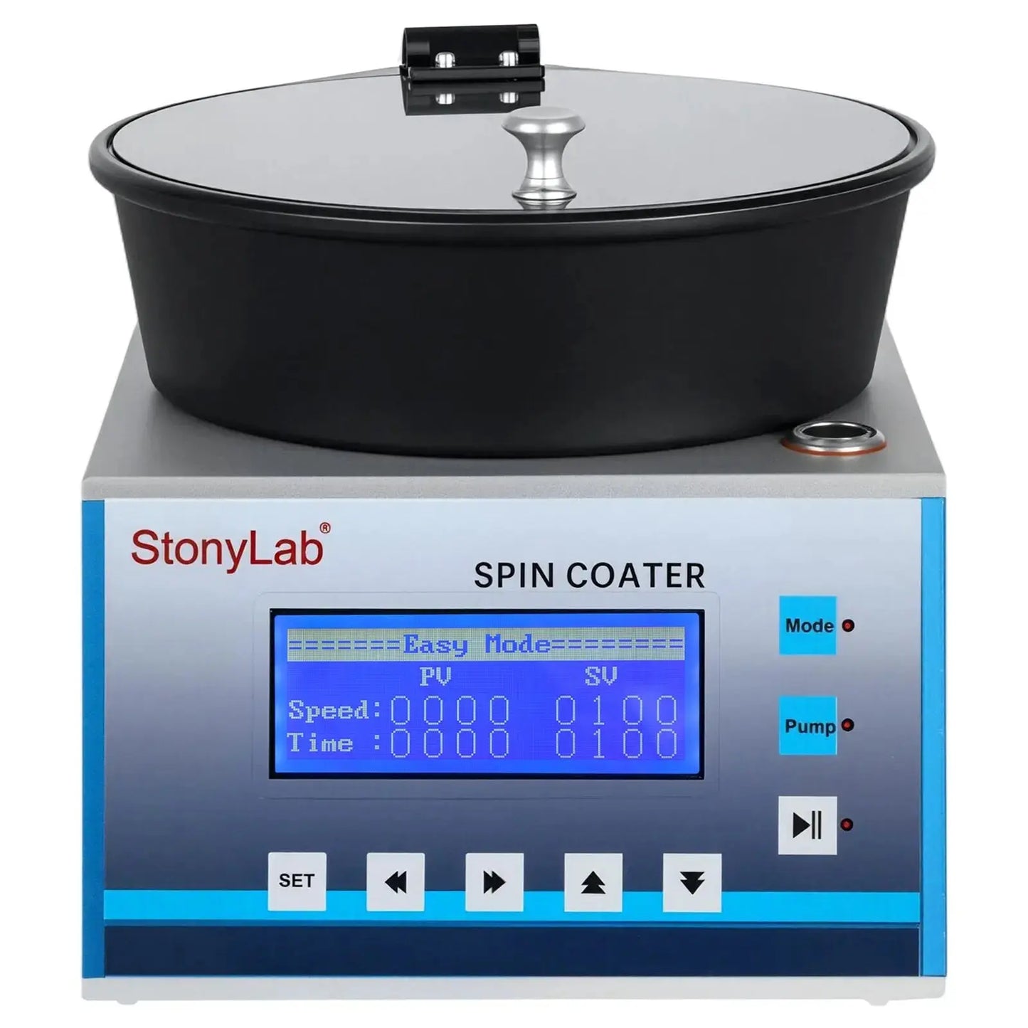 Spin Coater, Max Speed 9999 RPM, Max Acceleration 9999 RPM/S, High Precision ±1%, Max 4-Inch Substrates, 5-Step Programmable Spin Coater