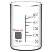 PTFE stirring shaft with foldable paddle, 7-8 mm shaft diameter, 85-400 mm length, 2-pack for laboratory mixing StonyLab