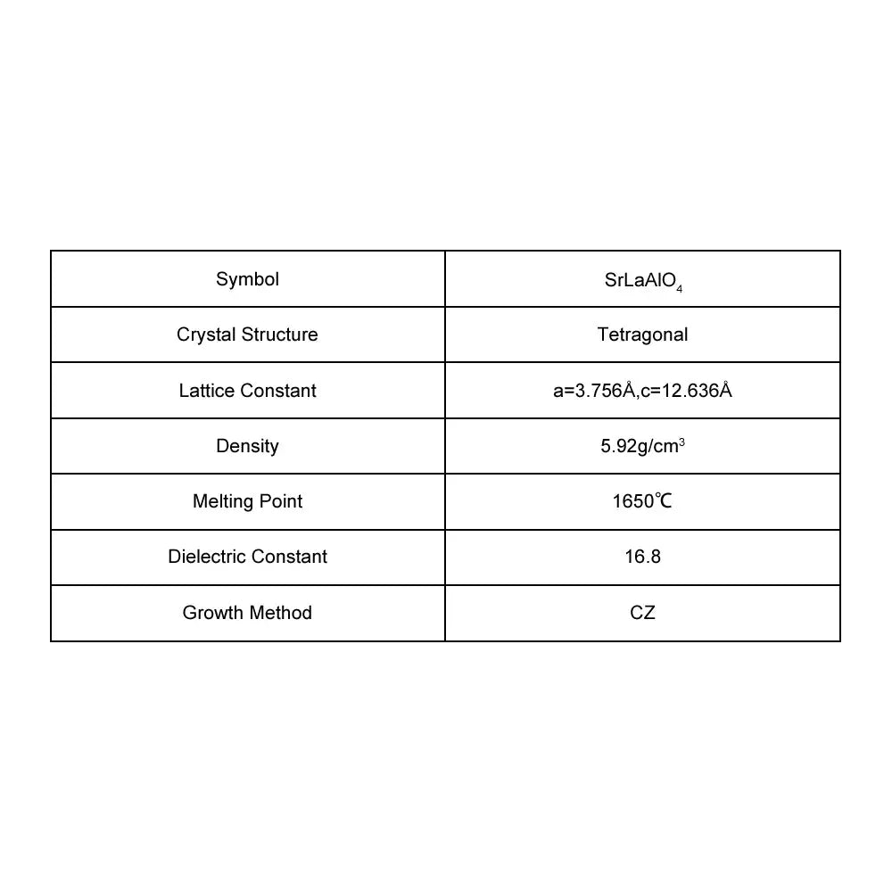 SrLaAlO4 Single Crystal Substrate SrLaAlO4