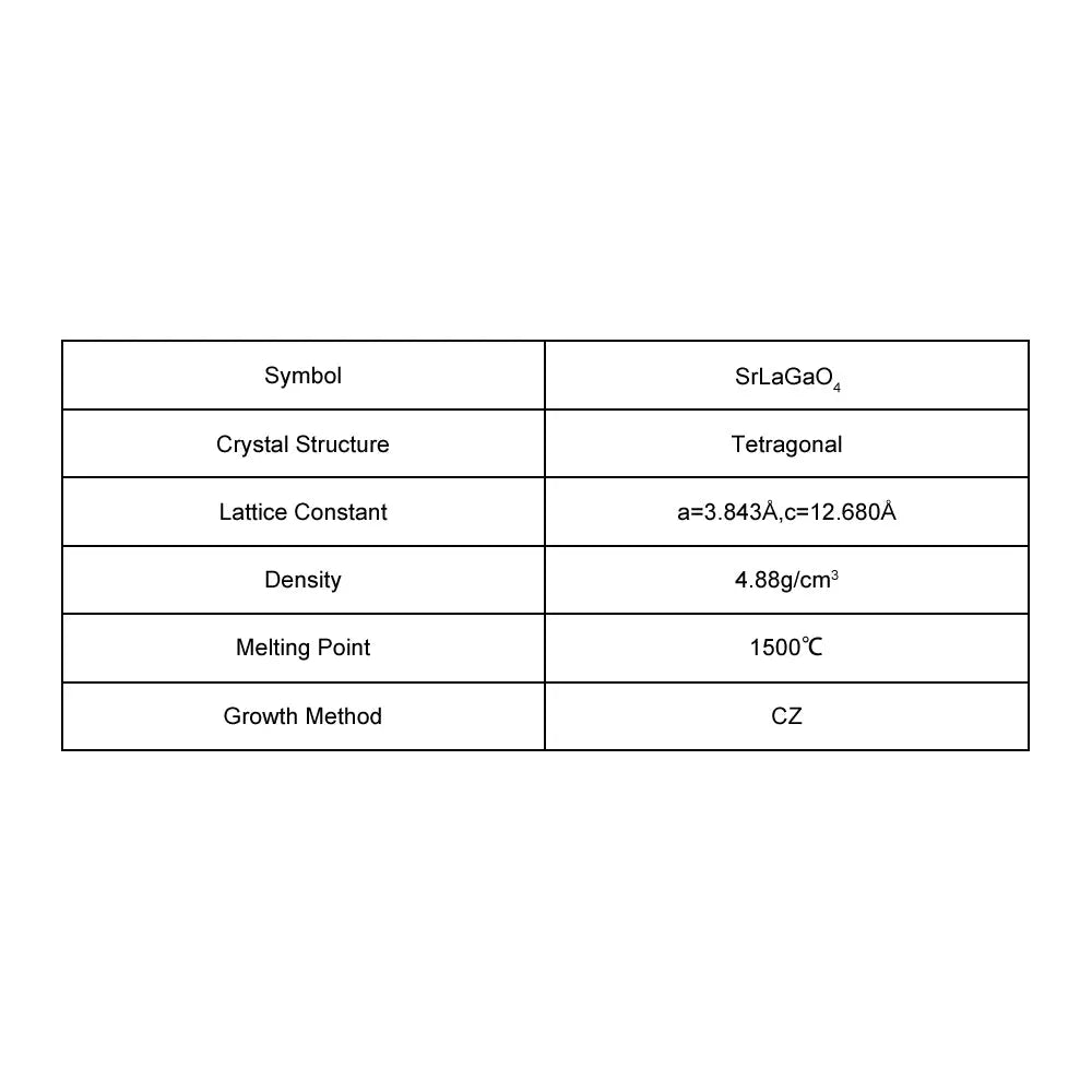 SrLaGaO4 Single Crystal Substrate SrLaGaO4