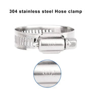Side view and dimensional layout of the durable StonyLab Hose Clamp Set