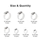Stainless Hose Clamp Set, 60 Pcs Clamps