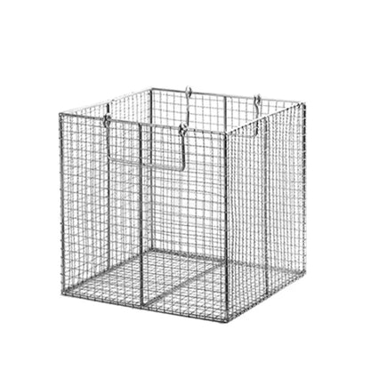 Stainless Steel Cleaning Baskets Cleaning Baskets Square-40x30x30cm-16x12x12-in