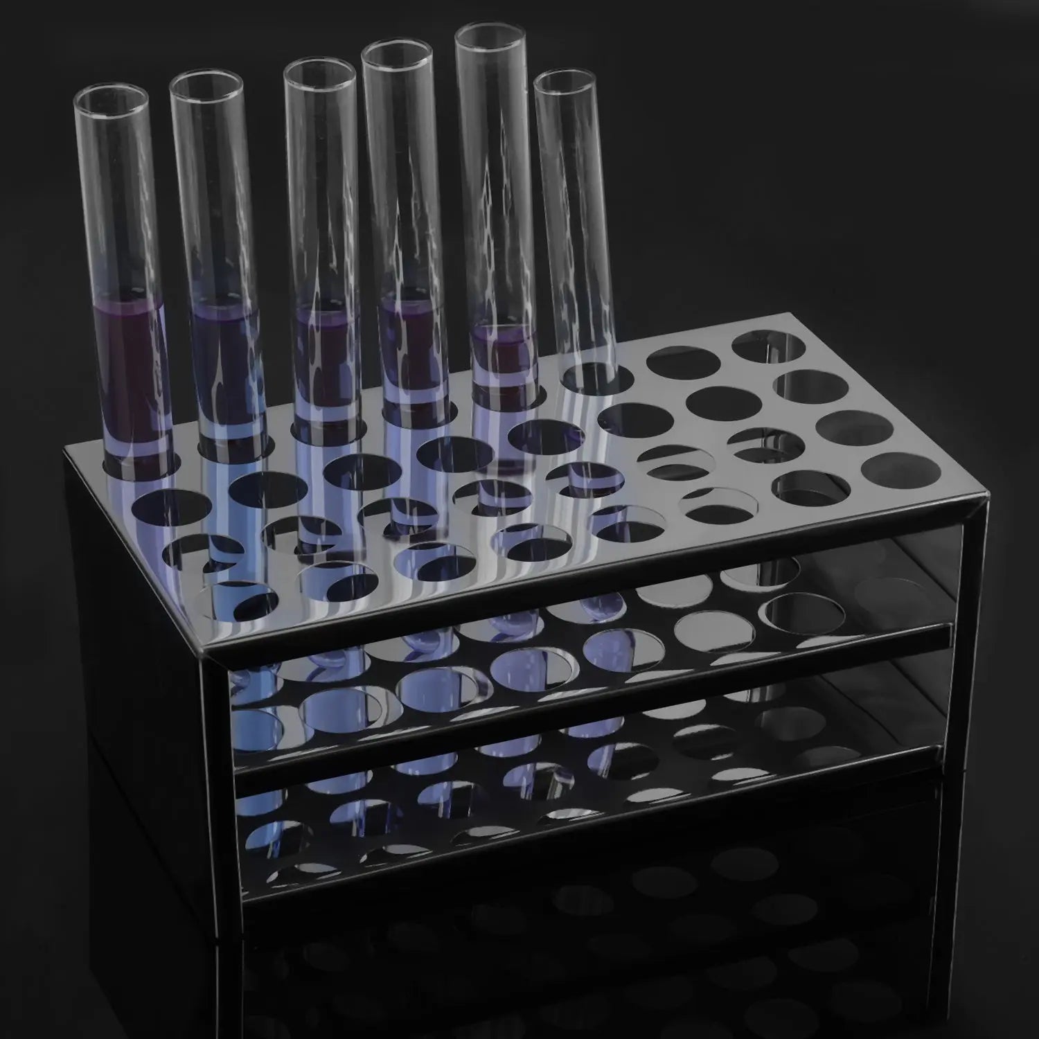 Stainless Steel Test Tube Rack, 32-Hole and 0.89 Inches Racks