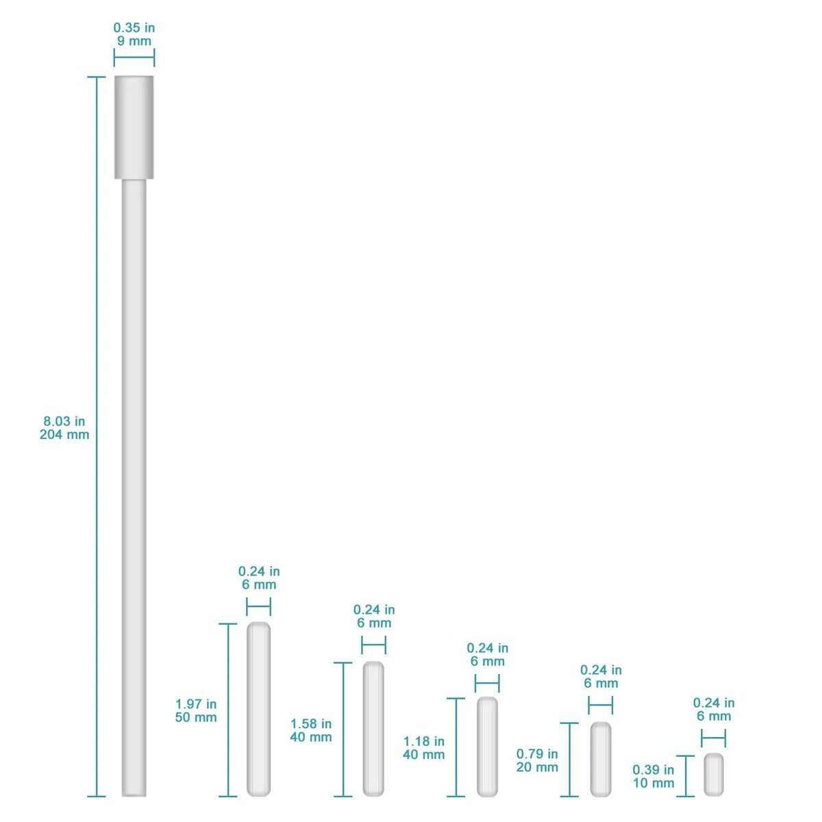 Stir Bar Set, PTFE-Coated Magnetic Stirring Bar Mixed Sizes - StonyLab
