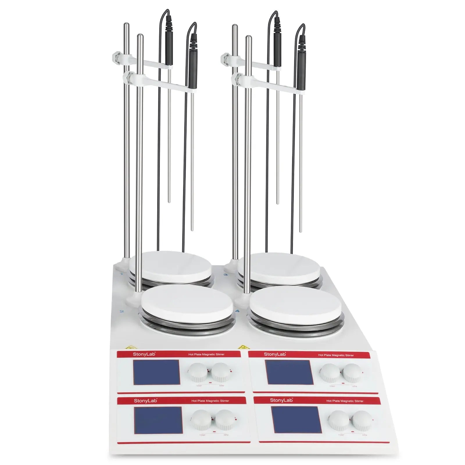 StonyLab Four-Position Heating Magnetic Stirrer with Temperature Sensor for professional laboratory applications