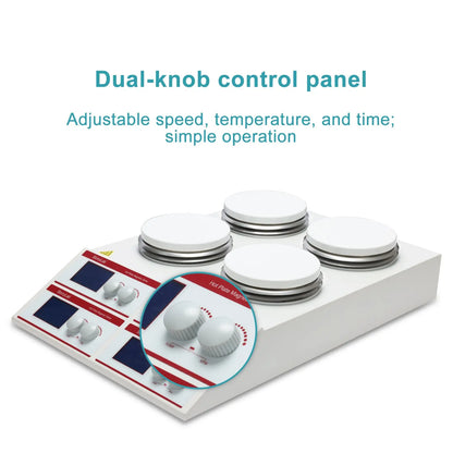 StonyLab Multi-Position Heating Magnetic Stirrer, 4×10L, 50-2000 rpm, RT+5~160°C