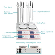 Detailed structural assembly component for StonyLab Four-Position Heating Magnetic Stirrer with Temperature Sensor
