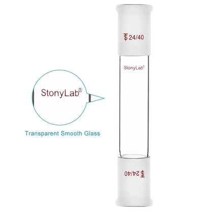 Straight Connecting Adapter, Female Joint to Female Joint, Joint: 14/20, 19/22, 24/40, Length: 30-90mm Adapters-Connecting