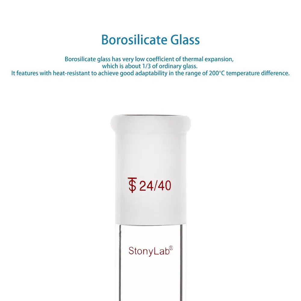 Straight Connecting Adapter, Female Joint to Female Joint, Joint: 14/20, 19/22, 24/40, Length: 30-90mm Adapters-Connecting